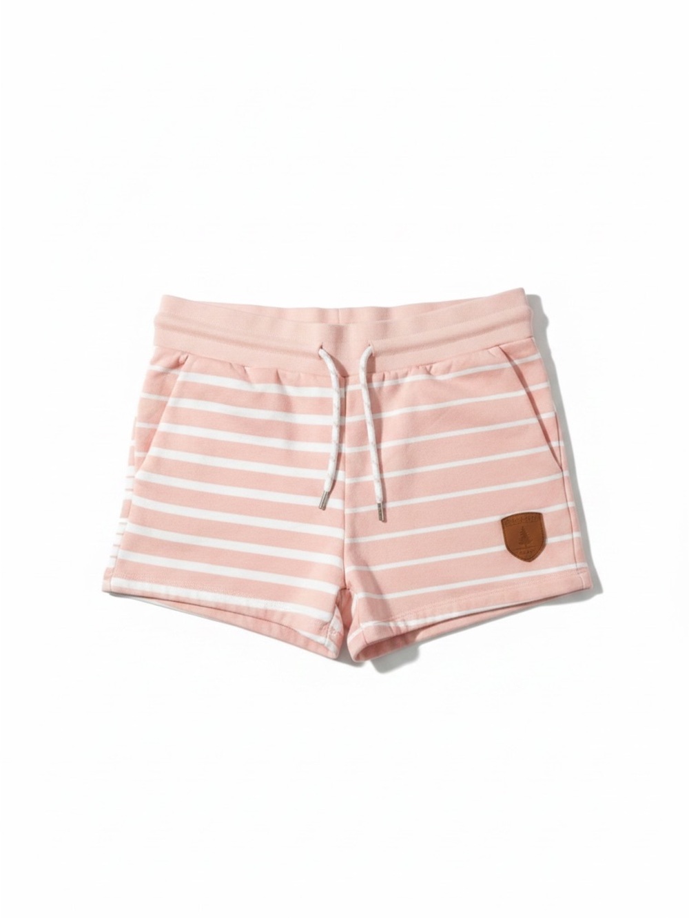 Wanakome Pink Striped Cotton Blend Lounge Shorts Size Small